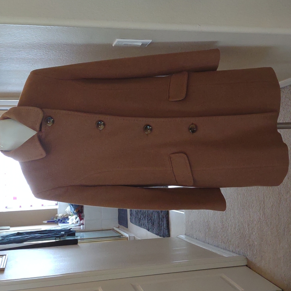 Vintage Sachi collection dark camel colored  coat size 12